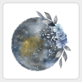 Celestial Full Moon-Full Moon Sticker